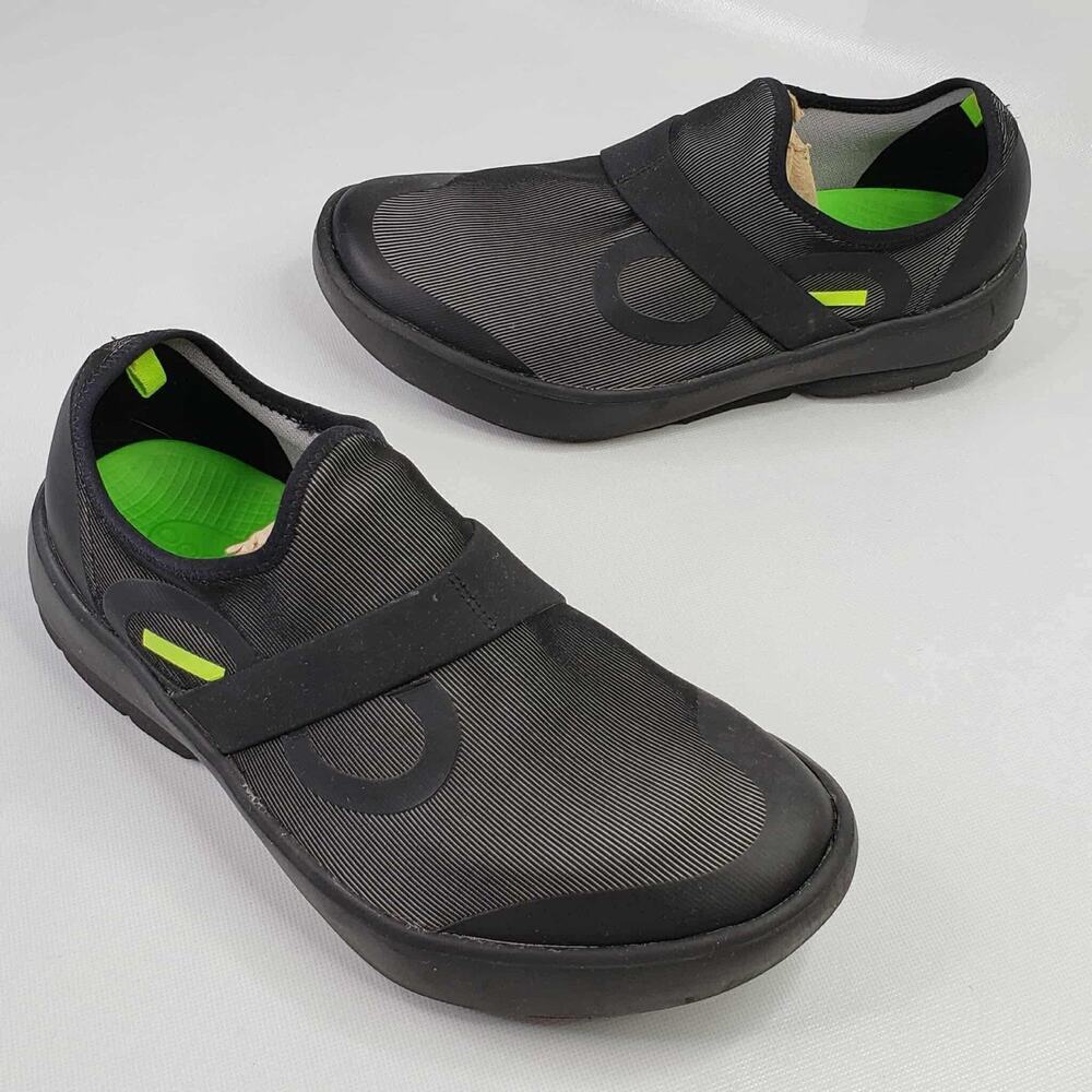 Oofos Oomg EeZee Low Shoes Men’s Size 9 Black Slip On Recovery Mesh Comfort